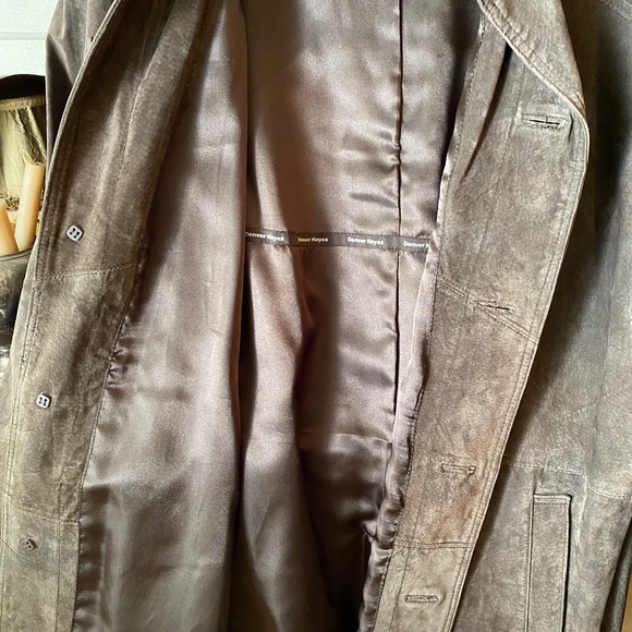 Men's Denver Hayes Taupe Suede Jacket XXL - Picture 3 of 8